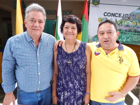 Concejales: Carlos Alirio Carrasquilla,  Leyla Rincón y Humberto Vargas